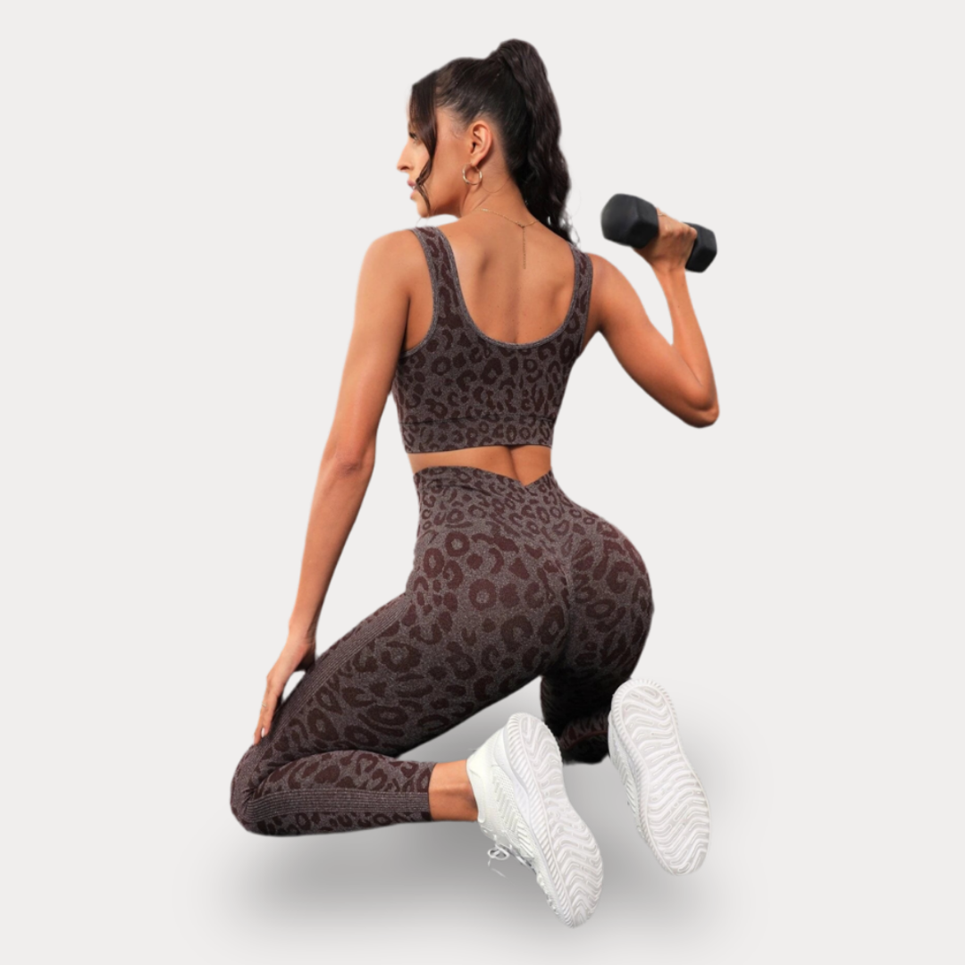 ENSEMBLE DE YOGA LÉOPARD - LEOPARD