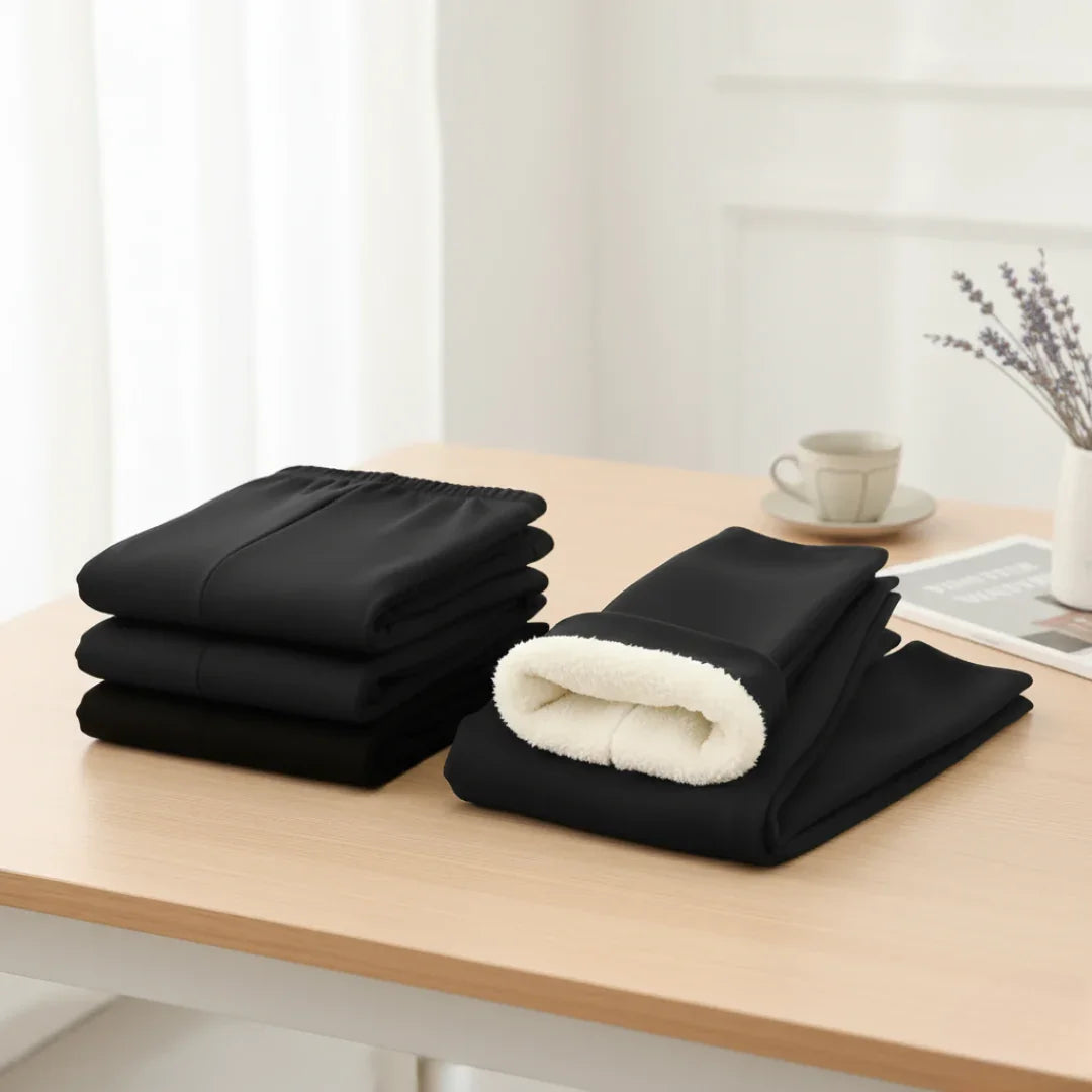 TWO-TONE THERMAL LINED LEGGINGS - WINTER