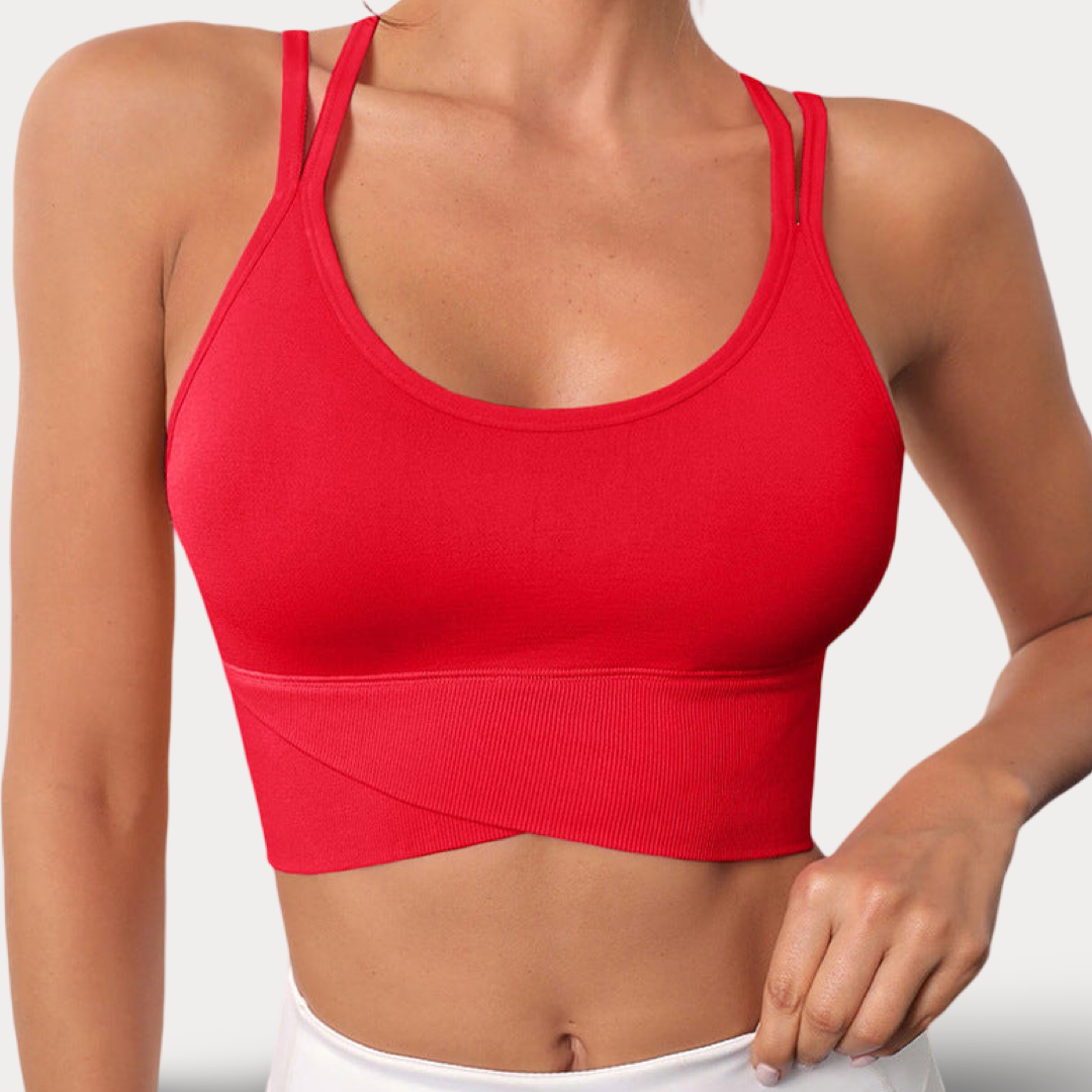 CROP TOP À BRETELLES FINES ET ENCOLURE EN U - MODERNE