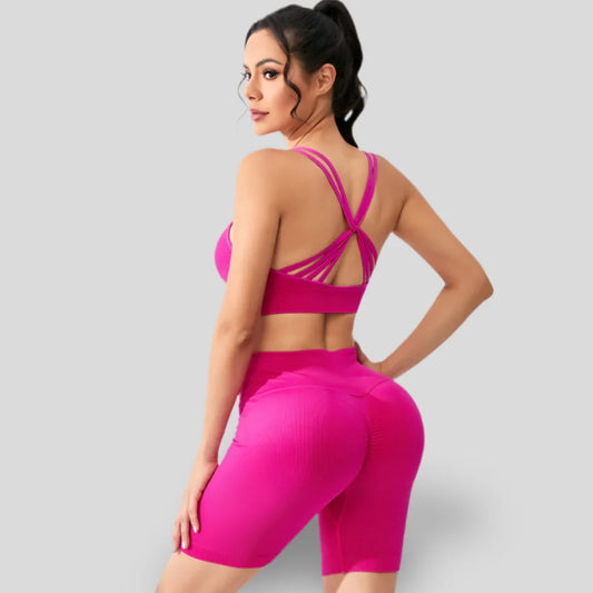 ENSEMBLE MODERNE HAUT CROISÉ ET SHORTS - CROSS