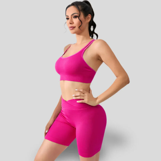 ENSEMBLE MODERNE HAUT CROISÉ ET SHORTS - CROSS