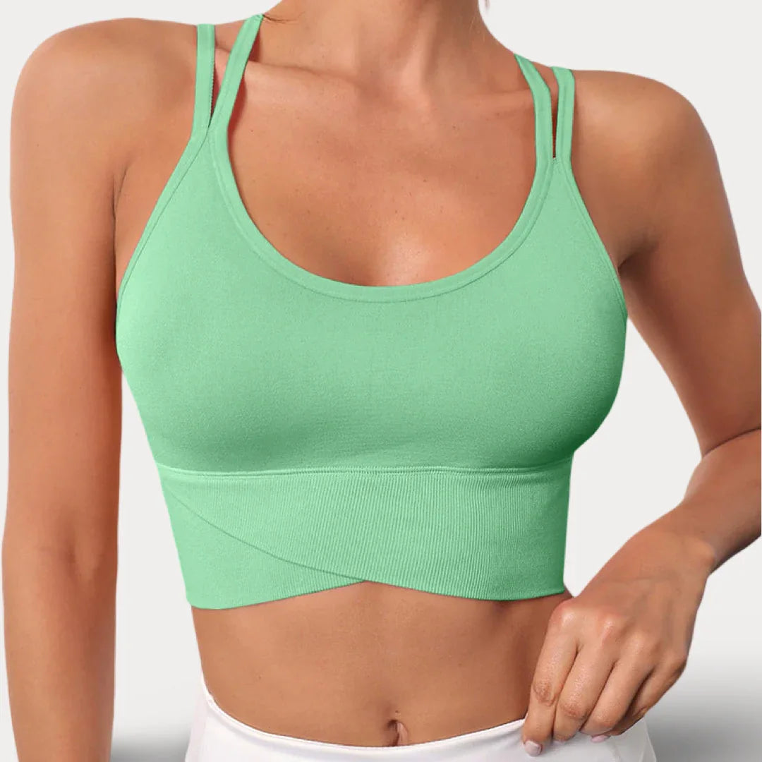 CROP TOP À BRETELLES FINES ET ENCOLURE EN U - MODERNE