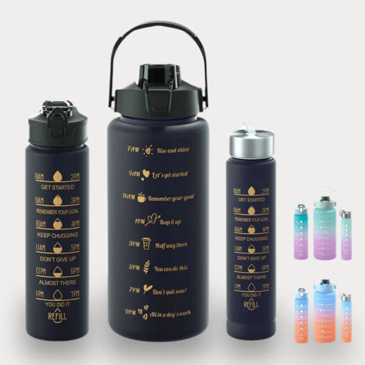 BOUTEILLE D'EAU PORTABLE AVEC PAILLE - PARFAITE POUR LA SALLE DE SPORT