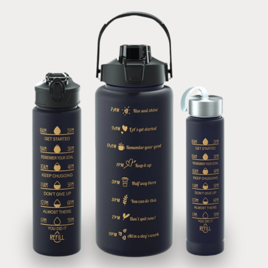 BOUTEILLE D'EAU PORTABLE AVEC PAILLE - PARFAITE POUR LA SALLE DE SPORT