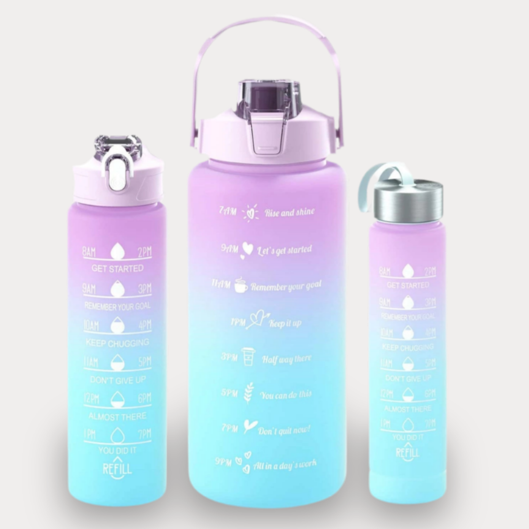 BOUTEILLE D'EAU PORTABLE AVEC PAILLE - PARFAITE POUR LA SALLE DE SPORT