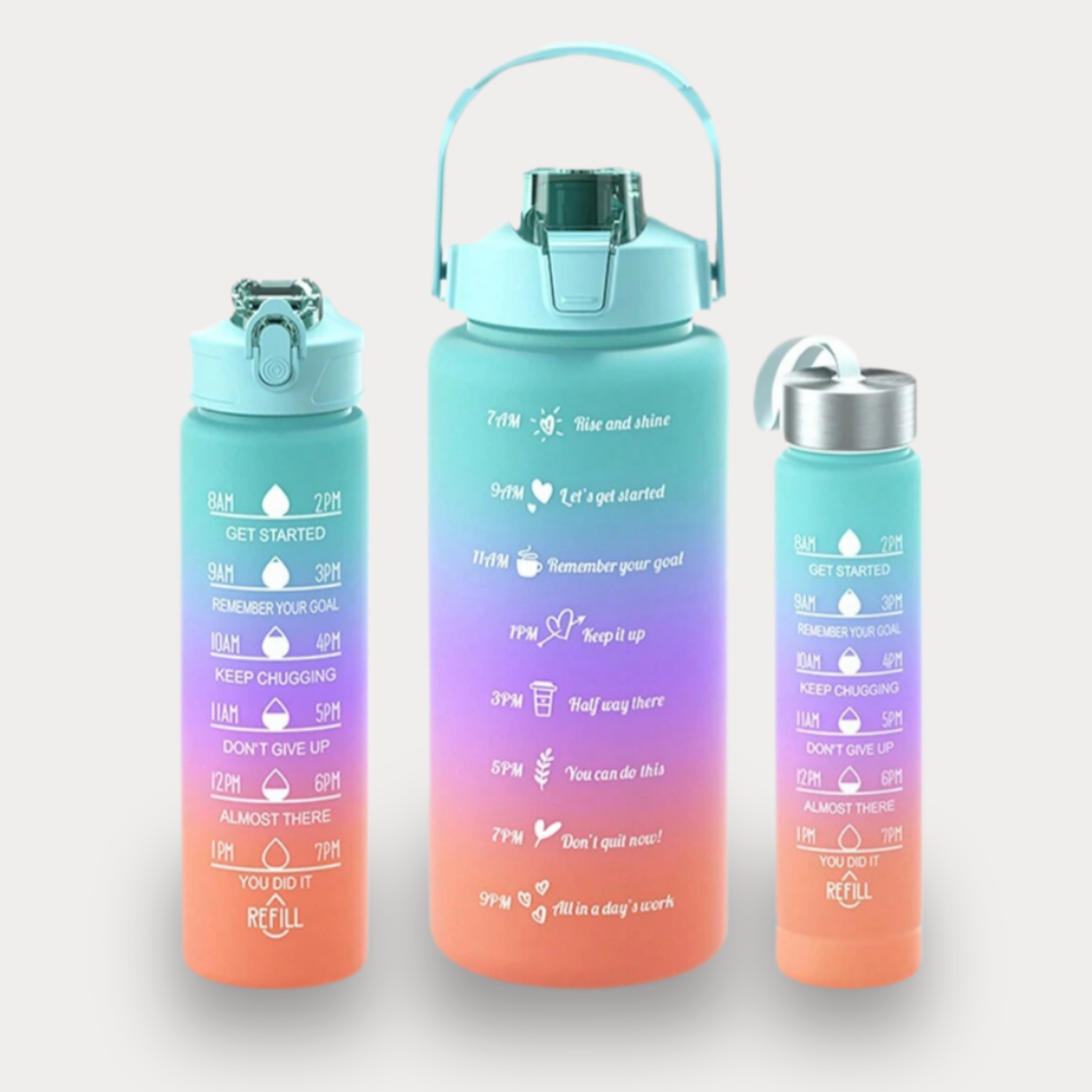 BOUTEILLE D'EAU PORTABLE AVEC PAILLE - PARFAITE POUR LA SALLE DE SPORT