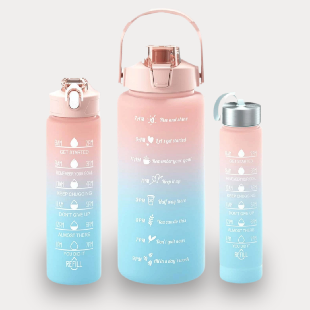 BOUTEILLE D'EAU PORTABLE AVEC PAILLE - PARFAITE POUR LA SALLE DE SPORT