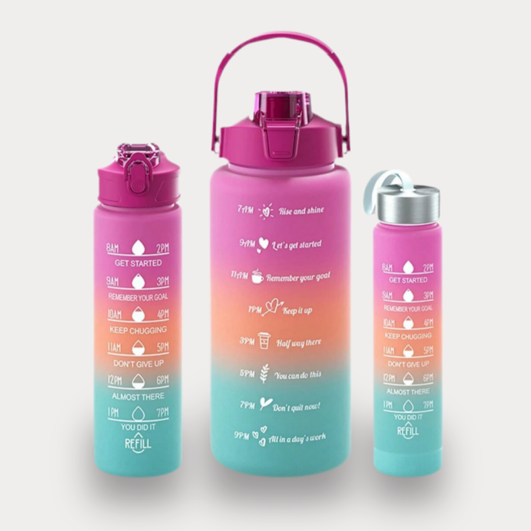 BOUTEILLE D'EAU PORTABLE AVEC PAILLE - PARFAITE POUR LA SALLE DE SPORT