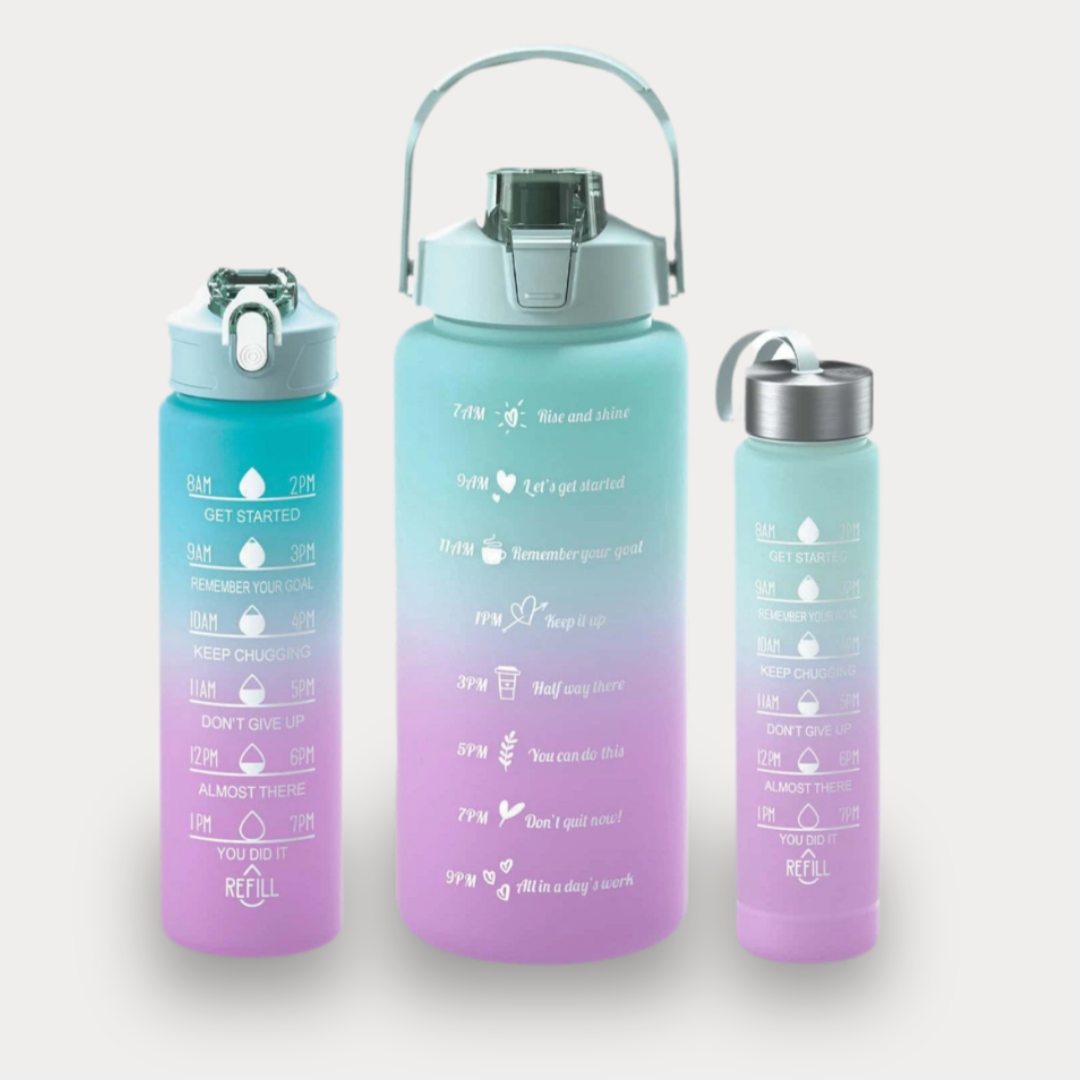 BOUTEILLE D'EAU PORTABLE AVEC PAILLE - PARFAITE POUR LA SALLE DE SPORT