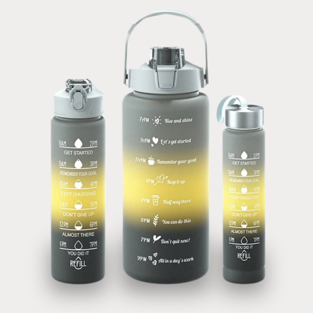 BOUTEILLE D'EAU PORTABLE AVEC PAILLE - PARFAITE POUR LA SALLE DE SPORT