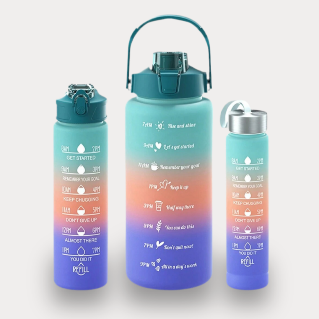 BOUTEILLE D'EAU PORTABLE AVEC PAILLE - PARFAITE POUR LA SALLE DE SPORT