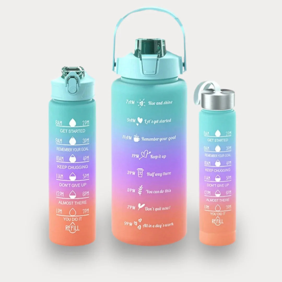 BOUTEILLE D'EAU PORTABLE AVEC PAILLE - PARFAITE POUR LA SALLE DE SPORT