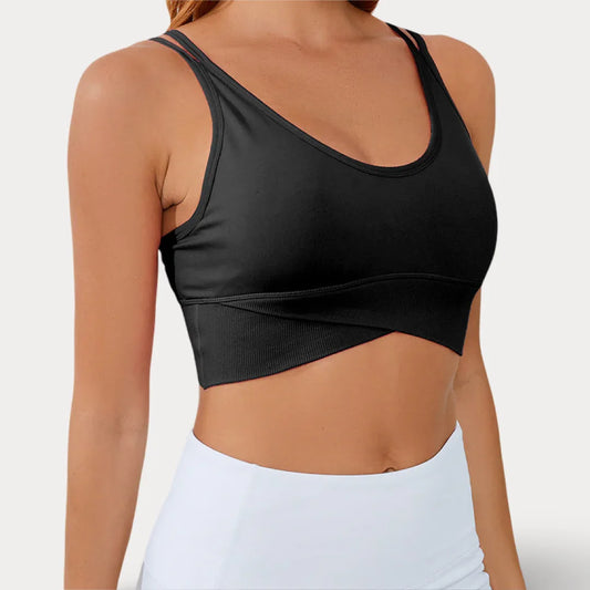 CROP TOP À BRETELLES FINES ET ENCOLURE EN U - MODERNE
