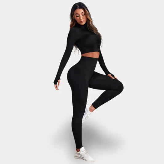 ENSEMBLE AVEC HAUT À MANCHES LONGUES - ZIP