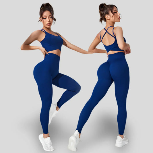 ENSEMBLE AVEC LEGGINGS ET HAUT À DOUBLE BRETELLE - FOLD