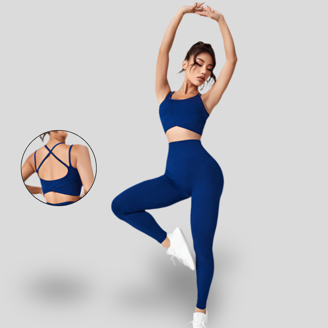 ENSEMBLE AVEC LEGGINGS ET HAUT À DOUBLE BRETELLE - FOLD