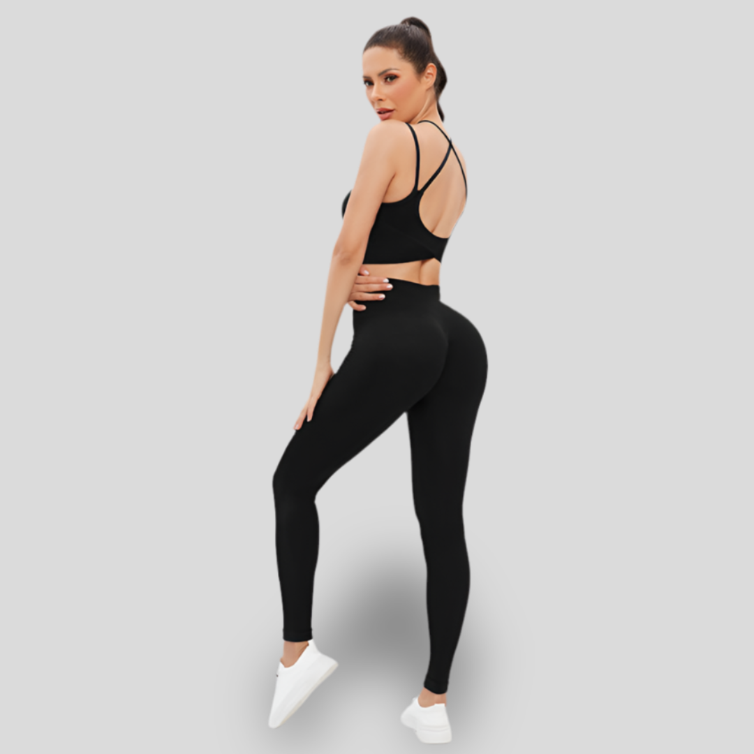 ENSEMBLE AVEC LEGGINGS ET HAUT À DOUBLE BRETELLE - FOLD