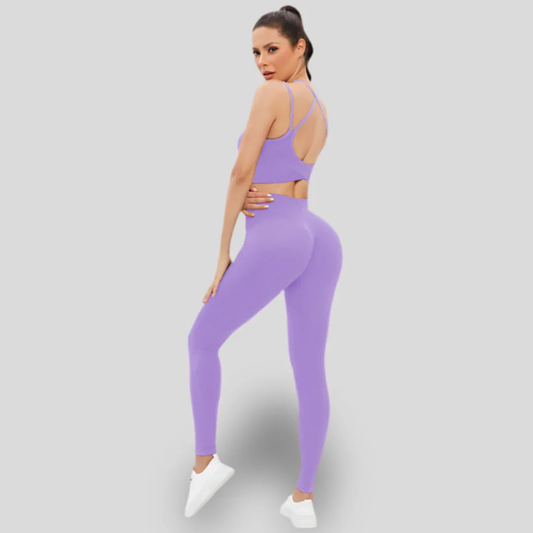 ENSEMBLE AVEC LEGGINGS ET HAUT À DOUBLE BRETELLE - FOLD