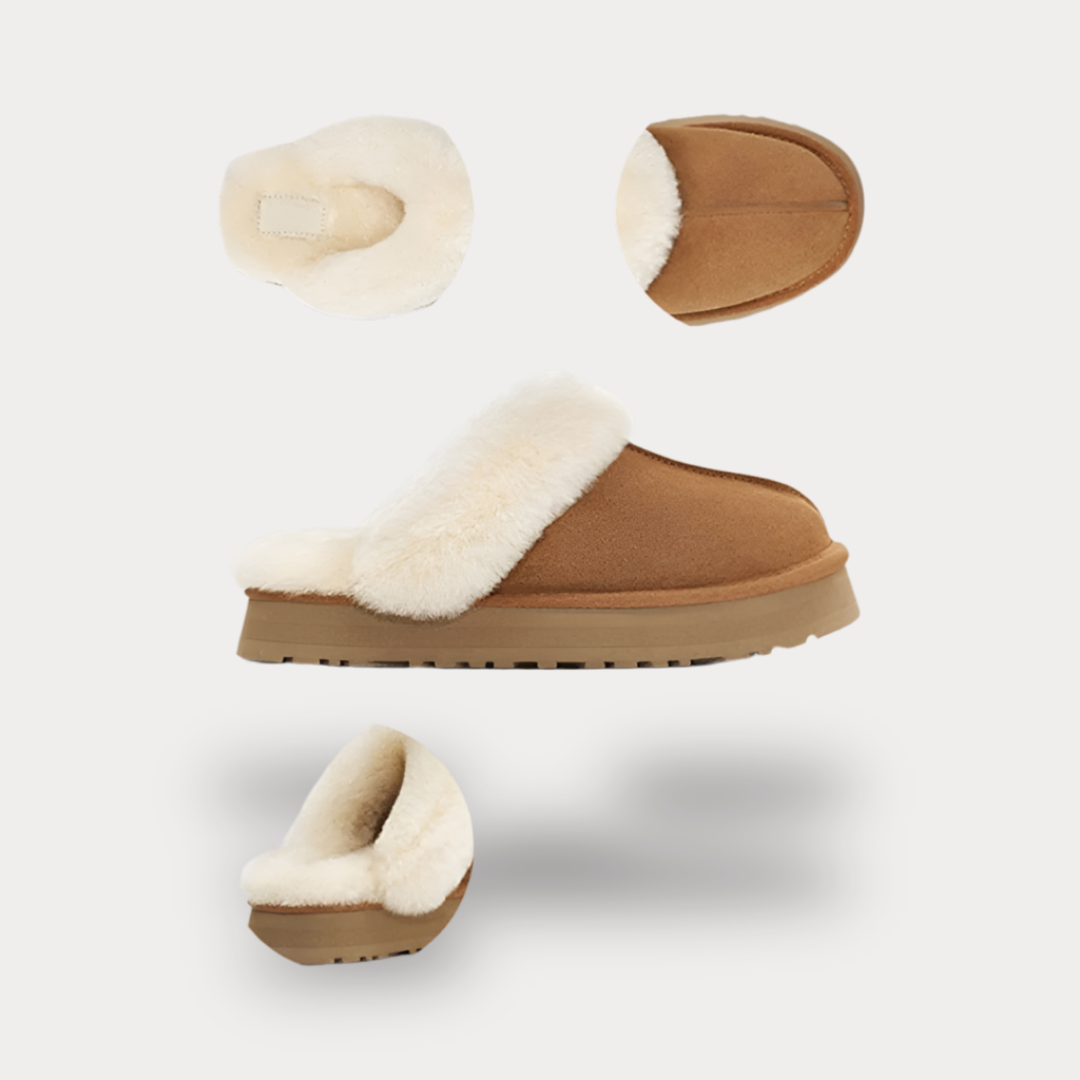 CHAUSSONS D'HIVER REMBOURRÉS CHAUDS ET DOUX - HIVER