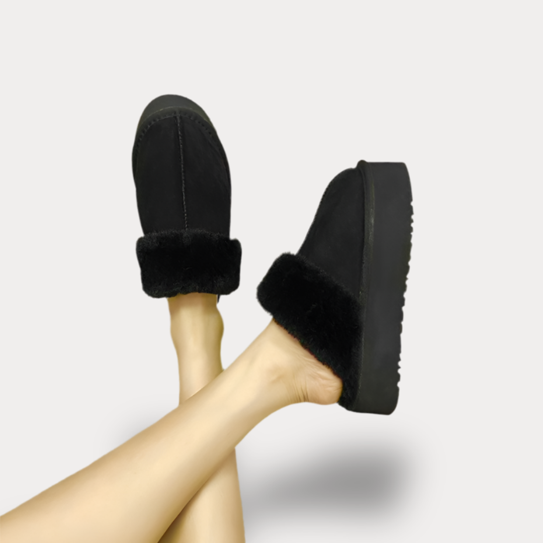 CHAUSSONS D'HIVER REMBOURRÉS CHAUDS ET DOUX - HIVER