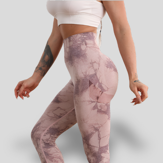MARBLE EFFECT SPORTS LEGGINGS - MARBLE