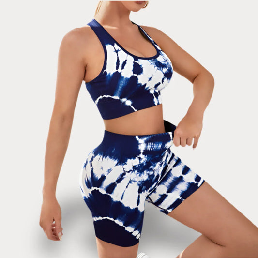 ENSEMBLE AVEC SHORTS ET HAUT COLORÉ - CRAZY