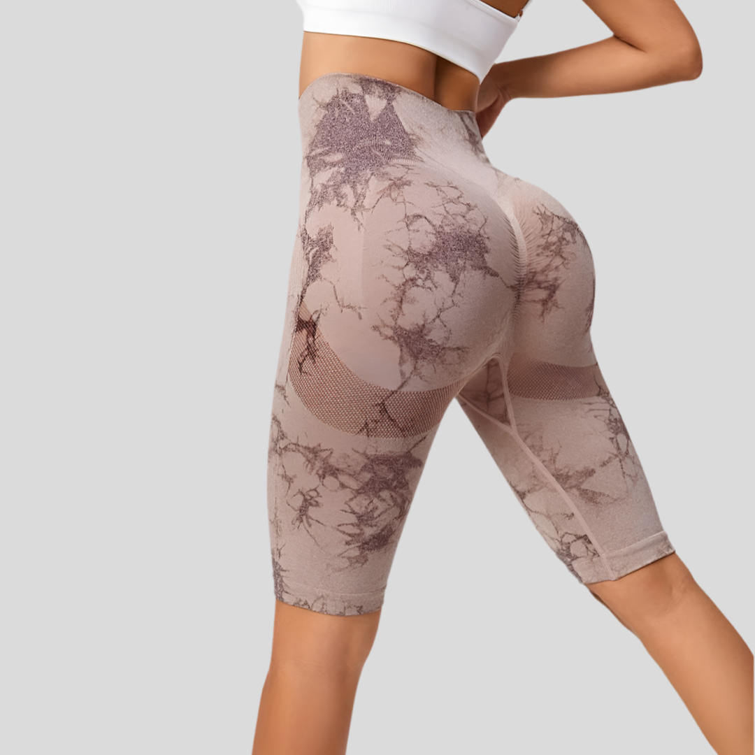 SHORT DE CYCLISME À EFFET MARBRÉ - MARBLE