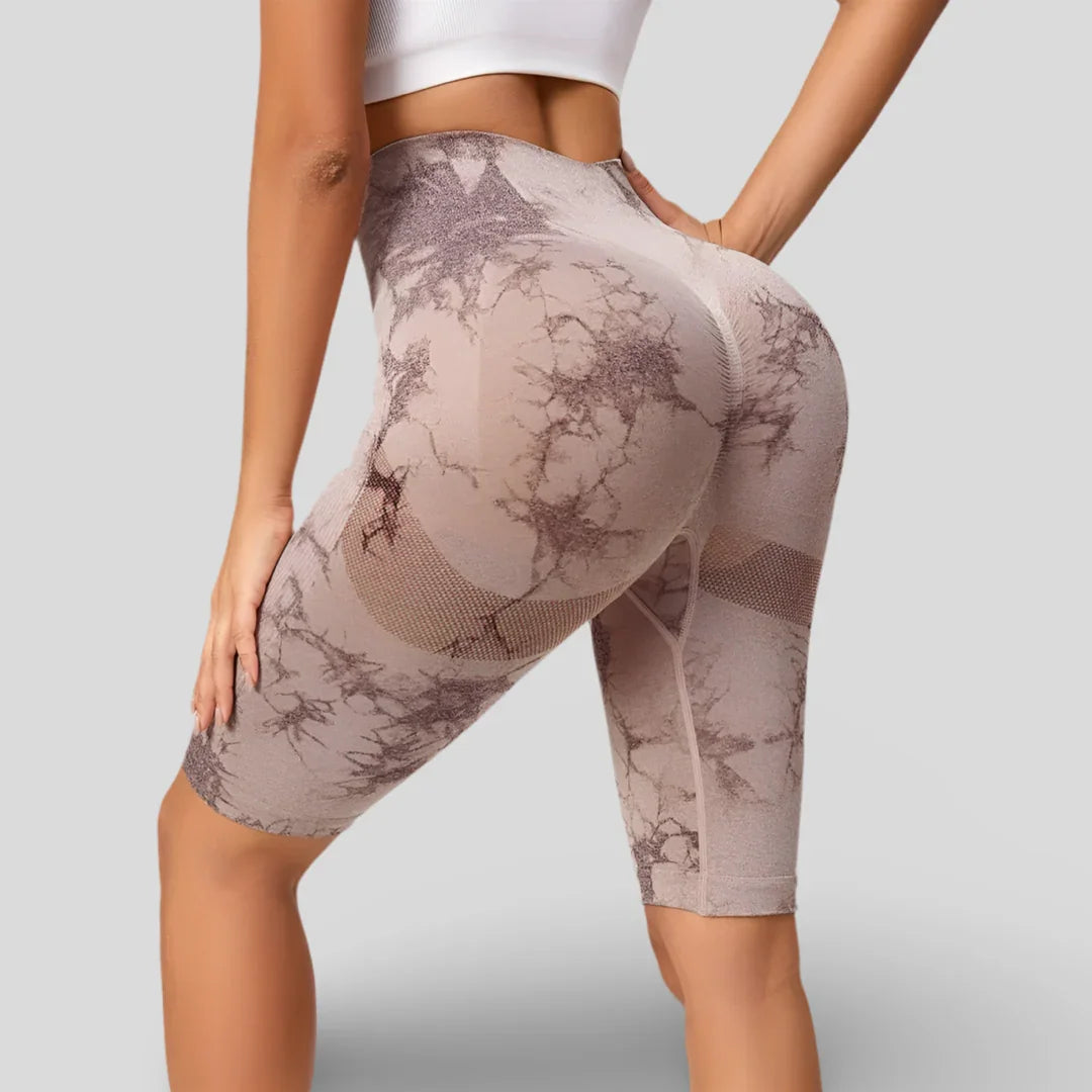 SHORT DE CYCLISME À EFFET MARBRÉ - MARBLE