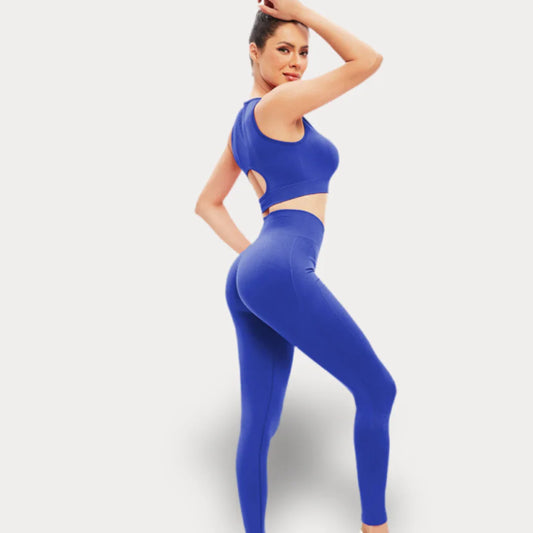 ENSEMBLE COMPLET AVEC LEGGINGS ET HAUT À DOS OUVERT - SPORT