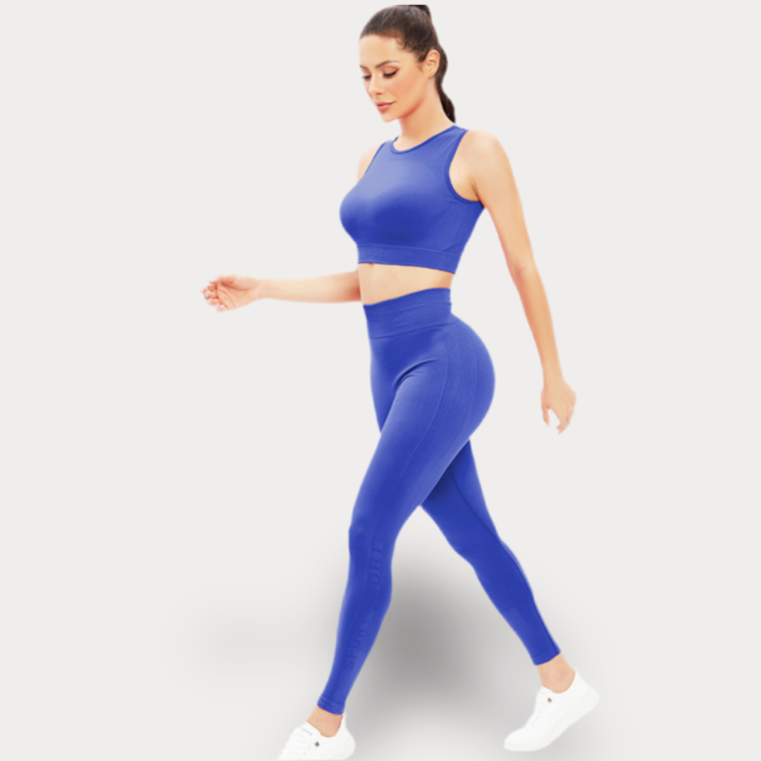 ENSEMBLE COMPLET AVEC LEGGINGS ET HAUT À DOS OUVERT - SPORT