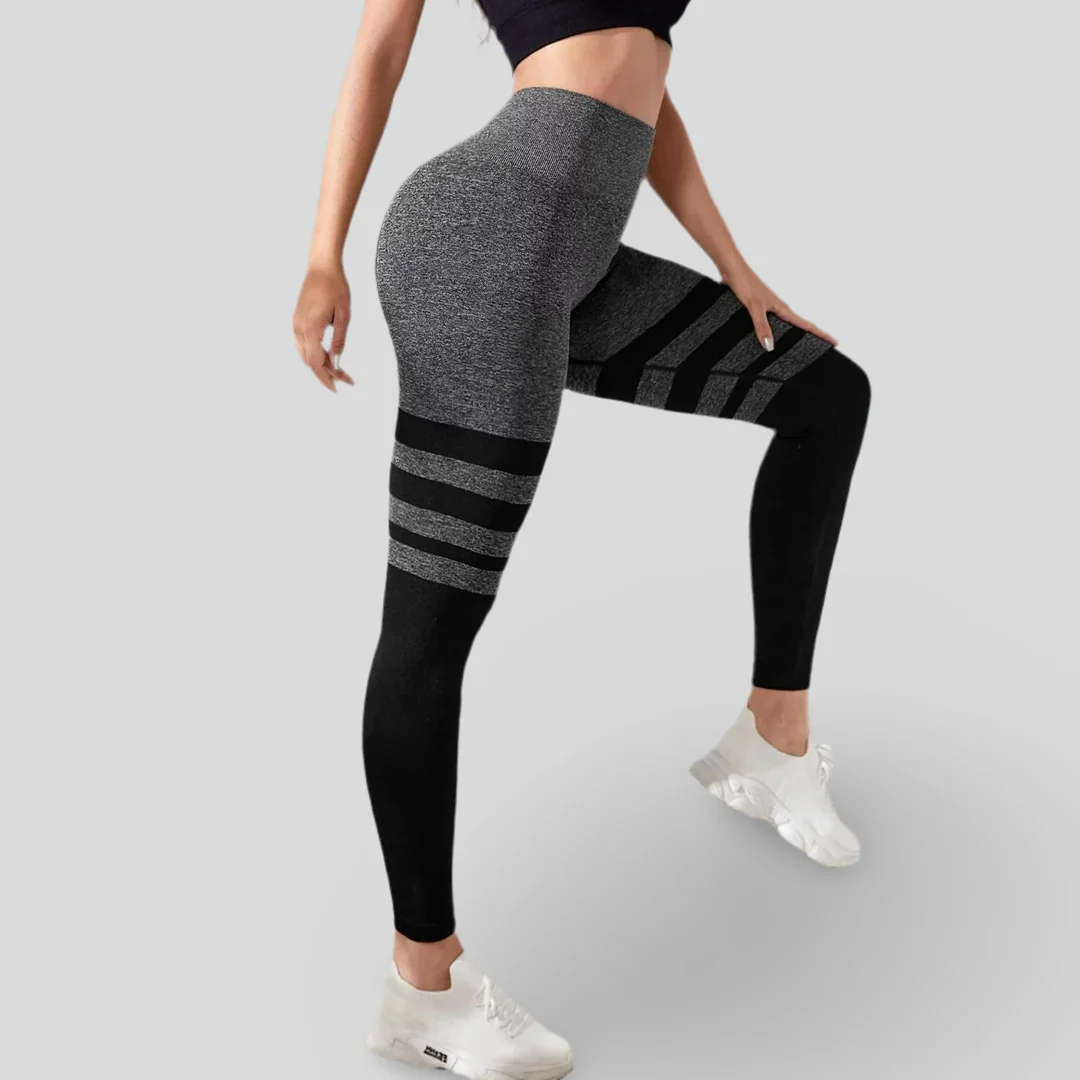 LEGGINGS DE SPORT À EFFET PUSH-UP - STRIPE