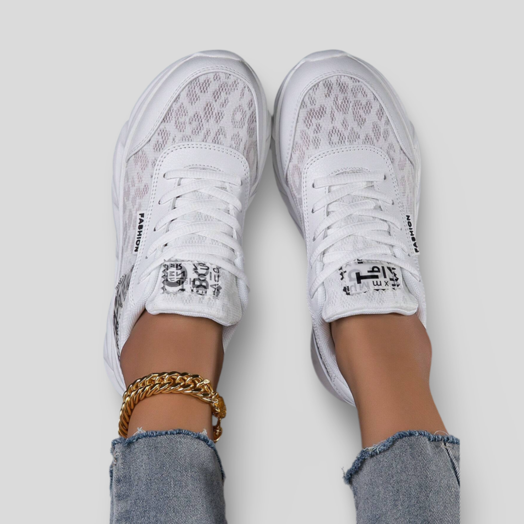 SNEAKERS DE MODE AVEC INSERTS LÉOPARD - LEOPARD