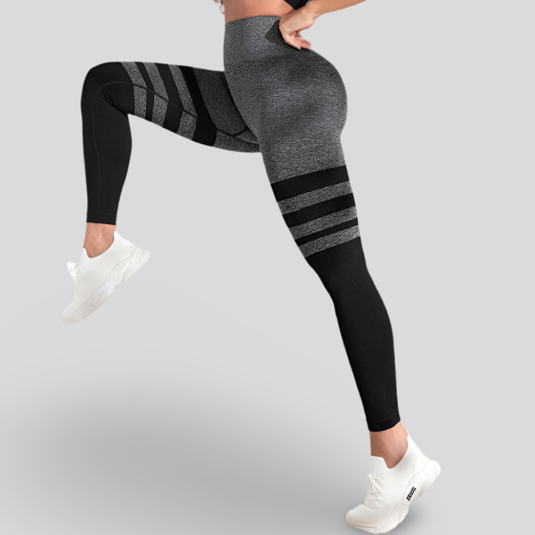 LEGGINGS DE SPORT À EFFET PUSH-UP - STRIPE