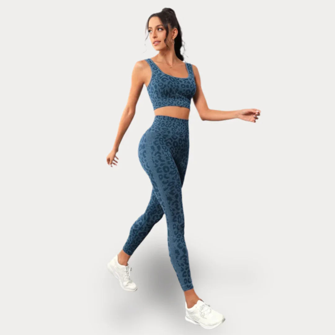 ENSEMBLE DE YOGA LÉOPARD - LEOPARD