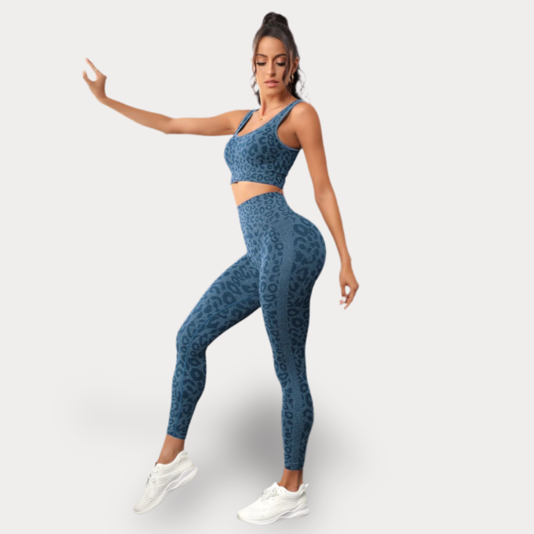 ENSEMBLE DE YOGA LÉOPARD - LEOPARD