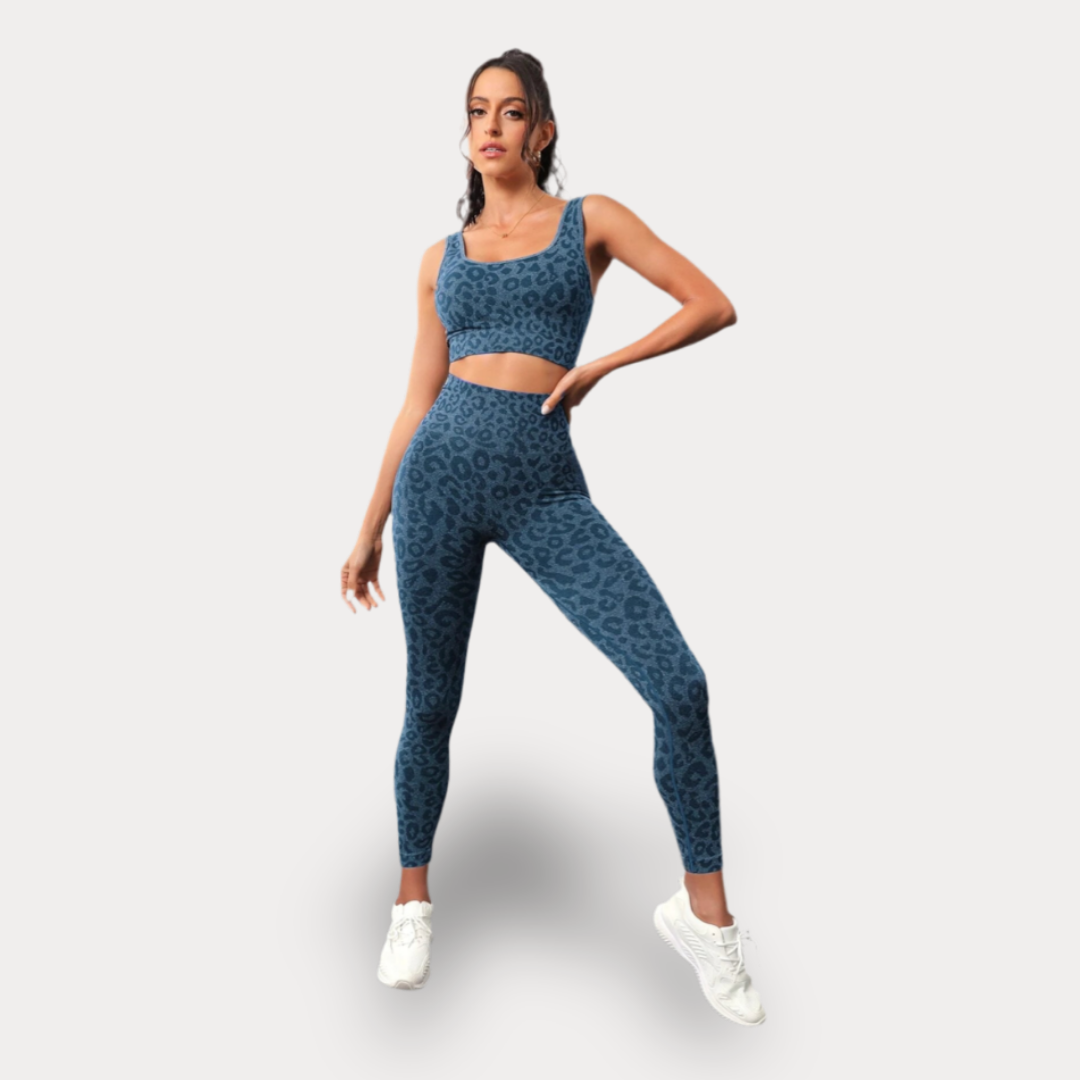 ENSEMBLE DE YOGA LÉOPARD - LEOPARD