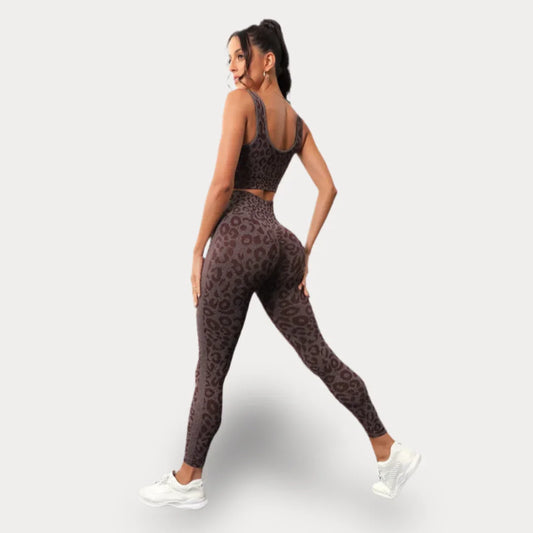ENSEMBLE DE YOGA LÉOPARD - LEOPARD