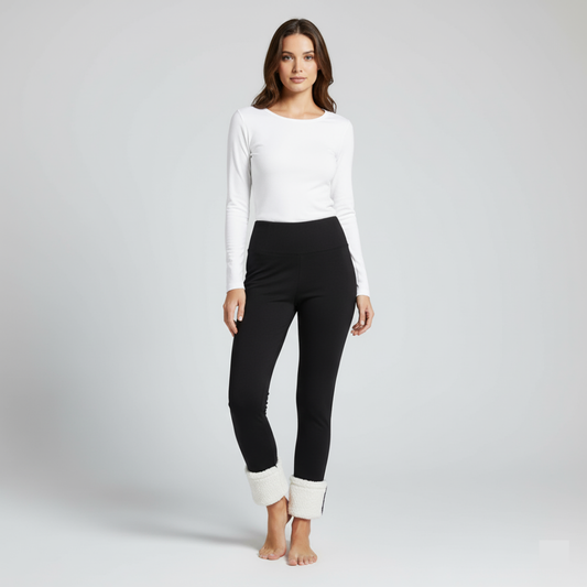 TWO-TONE THERMAL LINED LEGGINGS - WINTER