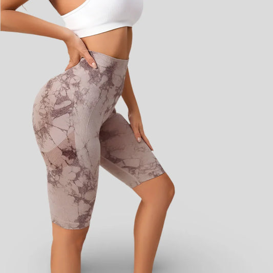 SHORT DE CYCLISME À EFFET MARBRÉ - MARBLE