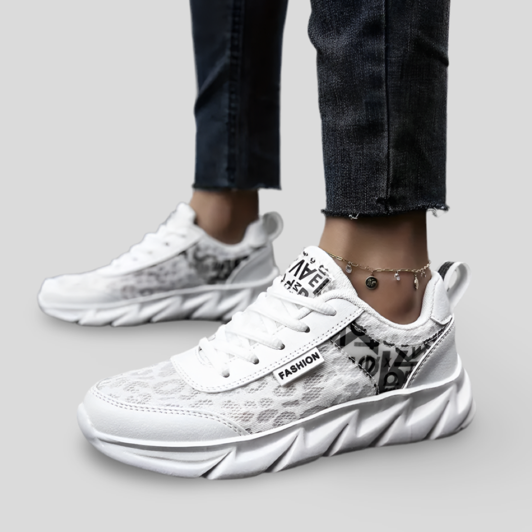 SNEAKERS DE MODE AVEC INSERTS LÉOPARD - LEOPARD