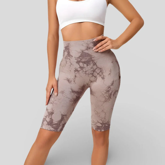 SHORT DE CYCLISME À EFFET MARBRÉ - MARBLE