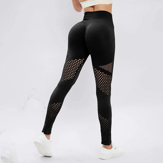 Grid - Leggings a vita alta traspiranti senza cuciture - UniX4U