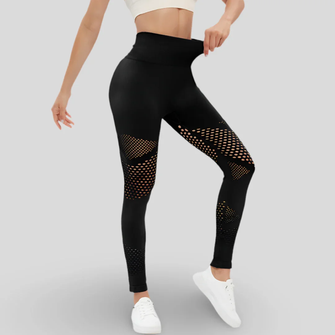 LEGGINGS RESPIRANTS TAILLE HAUTE SANS COUTURE - GRID