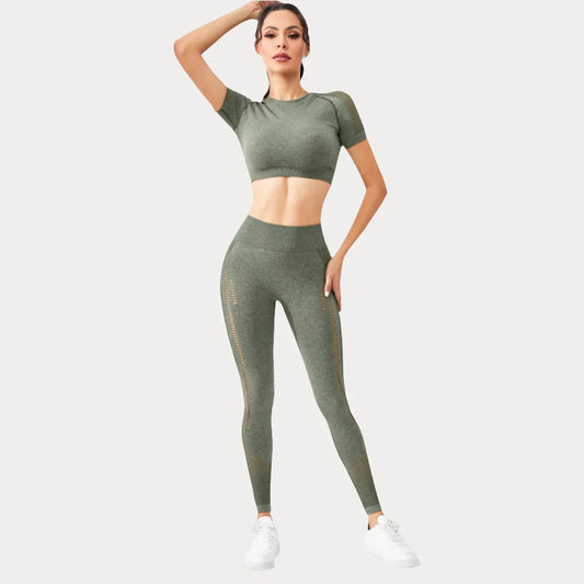 ENSEMBLE T-SHIRT À MANCHES COURTES ET PANTALON LONG - BASIC