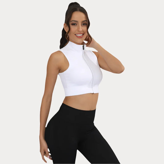 HAUT LÉGER SANS MANCHES AVEC ZIP ANTI-FROTTEMENT - ZIP