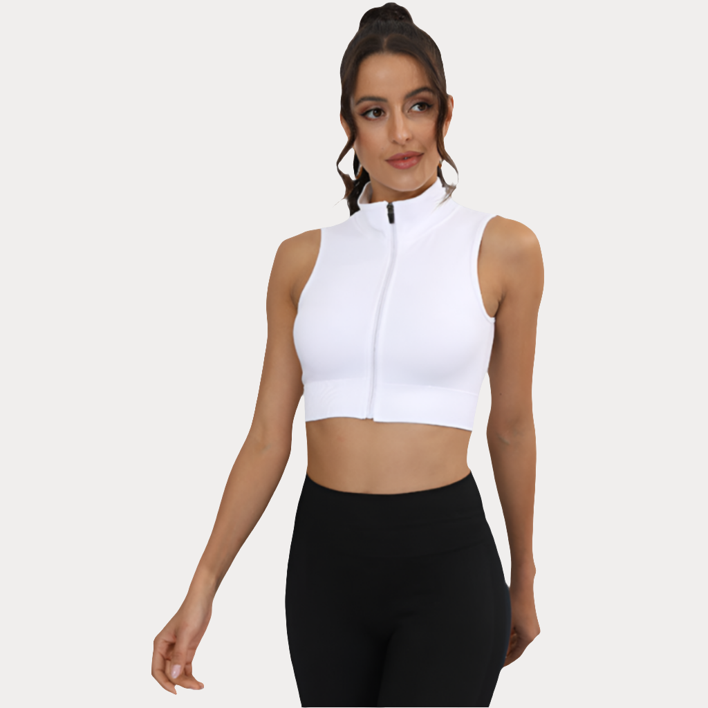 HAUT LÉGER SANS MANCHES AVEC ZIP ANTI-FROTTEMENT - ZIP