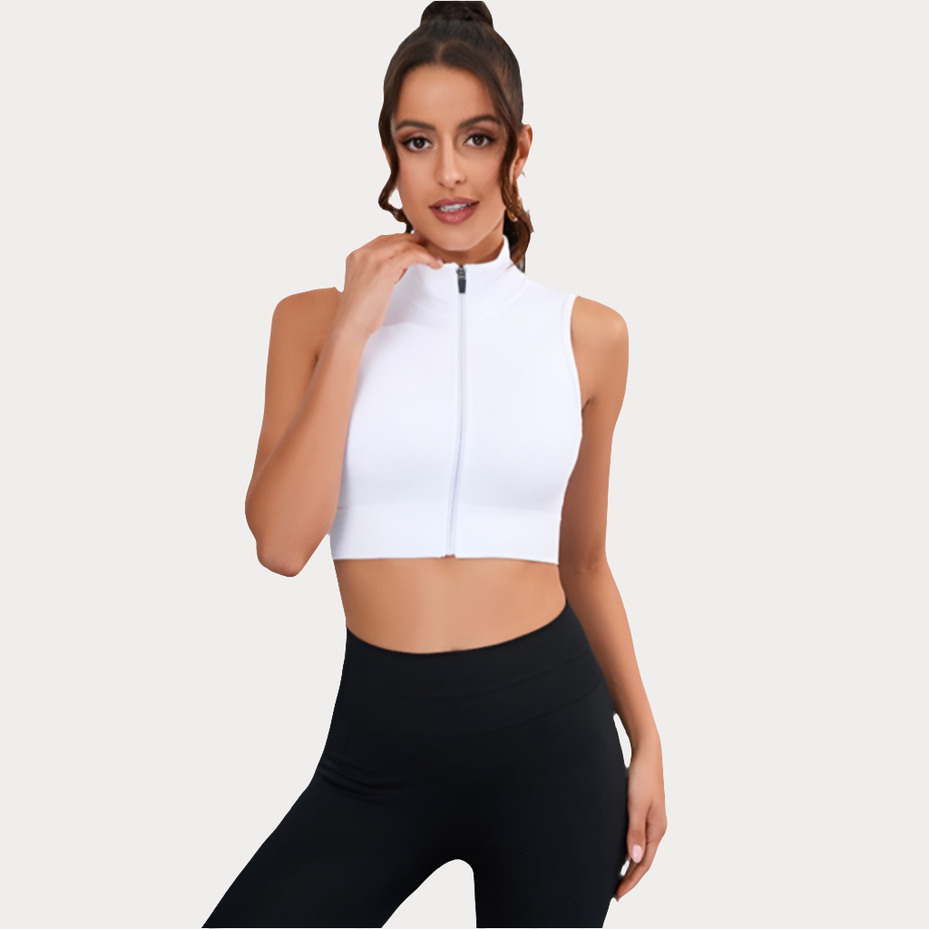 HAUT LÉGER SANS MANCHES AVEC ZIP ANTI-FROTTEMENT - ZIP