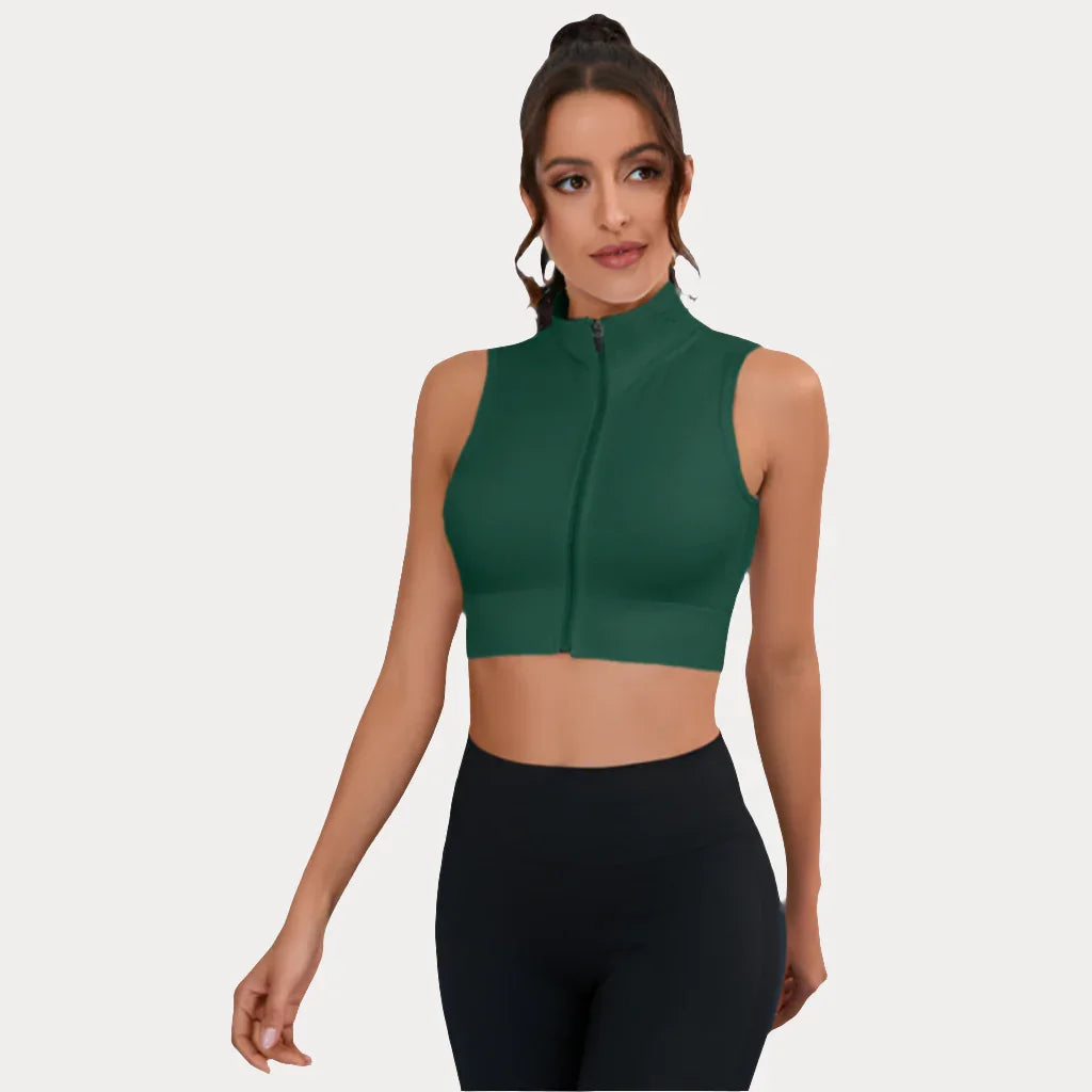 HAUT LÉGER SANS MANCHES AVEC ZIP ANTI-FROTTEMENT - ZIP