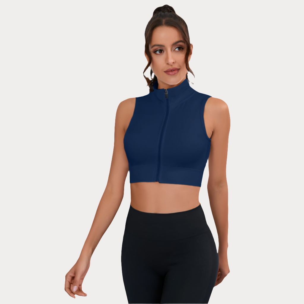 HAUT LÉGER SANS MANCHES AVEC ZIP ANTI-FROTTEMENT - ZIP
