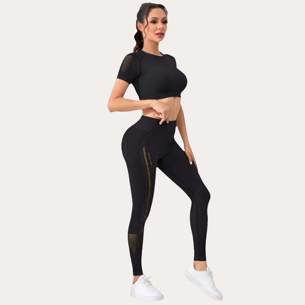 ENSEMBLE T-SHIRT À MANCHES COURTES ET PANTALON LONG - BASIC